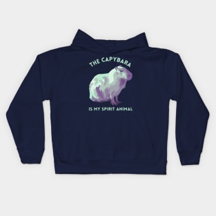 The Capybara Is My Spirit Animal Kids Hoodie